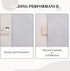 Melodieux Thermal Insulated Blackout Curtain Liner for 63 Inch Length Curtains, Off White/Black, 50 by 58 Inch, 1 Panel, Rings Included