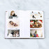 Golden State Art, 4x6 Photo Album Floral Faux Leather 300 Pockets Picture With Memo Large Capacity Used for Family Wedding Anniversary Vacation Christmas Baby (Brown)