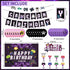 Video Game Birthday Party Decorations, Game On Birthday Party Supplies for Boys and Girls, Purple Gaming Themed Party Supplies, 52 Piece Gamer Birthday Decorations for Game Fans