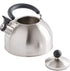 Mr. Coffee Carterton Stainless Steel Whistling Tea Kettle, 1.5-Quart, Mirror Polish