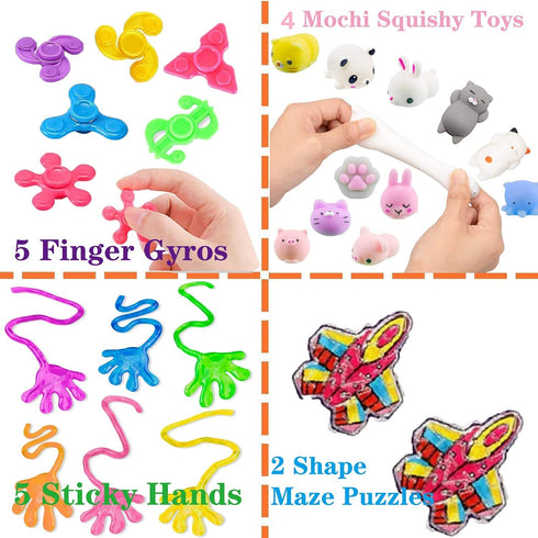 49 Pack Assortment Toys Party Favors for Kids 4-8-12,Birthday Party Gifts,Carnival Prizes,Christmas Stocking Stuffers,Treasure Box Chest,Classroom Rewards,Bulk Pinata Goodie Bag Fillers for Girls