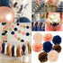 Navy Rose Gold Birthday Decorations for Women/Gender Reveal Party Decorations/Navy Peach Bridal Shower Decorations Champagne Gold Wedding/Navy Rose Gold Confetti Balloons Bachelorette Party Decor