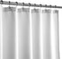 RV Shower Curtain Waffle Weave 60 x 64 Inches for Travel Trailer and Camper - 230GSM Heavy Fabric, Water Repellent, Washable, White, 60x64