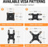 Full Motion TV Monitor Wall Mount TV Bracket Swivels Tilts Extension Rotation for Most 14-42 Inch LED LCD Flat Screen TVs & Monitors with Articulating Arms, Max VESA 200x200mm, up to 33 lbs. ELIVED