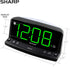 Sharp LED Digital Alarm Clock Simple Operation - Easy to See Large Numbers, Built in Night Light, Loud Beep Alarm with Snooze, Bright Big Green Digit Display