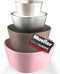 Mueller Mixing Bowls, 4-Piece Nesting Bowls Set, Food Prep Bowls, European Made, Microwave and Dishwasher Safe Mixing Bowl Set