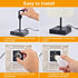 3-Way Touch Control Dimmable Bedside Lamp,Hansang Modern Table Lamp with 2 USB Charging Ports,2 AC Outlets,Nightstand Lamp Square Fabric Lampshade for Bedroom,Living Room,Dimmable LED Bulb Included