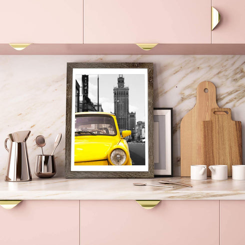 Emeyart 12x16 Frame Made to Display 11x14 Picture with Mat or 12x16 Photo Without Mat Picture Frames Wall Art for Wall Decor or Table Top Display,Brown