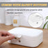 Travel Jewelry Boxes for Women - Small Jewelry Organizer Case Double Layer Portable Mini Travel Case Display Storage Holder Boxes for Stud Earrings, Rings, Necklaces, Bracelets(White)