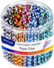 Vinaco Paper Clips Color Stripe, 100 Pack Large Paper Clips 2 Inch (50 mm), Durable & Rust Resistant, Jumbo Paper Clips. Great for Office, School and Personal Use