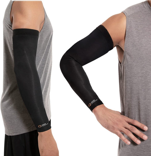 Copper Compression Arm Brace - Copper Infused Sleeve for Arms, Forearm, Bicep. Tennis Elbow, Basketball, Golf, Arthritis, Tendonitis, Bursitis, Osteoporosis, Rehab, Post Surgery, Physical Therapy. 2XL
