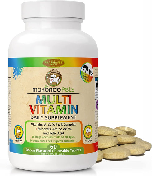 Multivitamin for Dogs and Cats. Prenatal Dog Vitamins, Minerals and Amino Acids. Senior Dog Vitamins and Supplements for dogs & cats. Puppy Vitamins for your dog allergy relief-Complete Dog Supplement