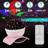 Elecstars Night Lights, Rechargeable Star Projector with Remote Control and Timer Auto Off Design, Rotating Projection Lighting Lamp, Room Decor (Pink)