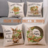 JOJOGOGO Bunny Easter Throw Pillow Covers 18x18 Set of 4 Carrot Easter Decorations Farmhouse Spring Pillow Covers Home Decor for Couch Sofa Porch