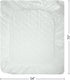 Royale Linens Full Size Mattress Pad - Mattress Cover - Quilted Fitted Mattress Protector - Deep Pocket Fits Up to 16 Inch - Mattress Topper - Soft & Breathable - Dorm Home Hotel (54x75 Inches, White)