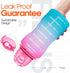 Fidus Large 1 Gallon Motivational Water Bottle with Paracord Handle & Removable Straw - BPA Free Leakproof Water Jug with Time Marker to Ensure You Drink Enough Water Throughout the Day