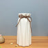 Anding White Ceramic Vase - Elegant Origami Art Design- Ideal Gift for Friends and Family, Wedding, Desktop Center Vase, A Perfect Home Decor Vase (LY096)