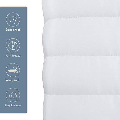 FILORA Indoor Air Conditioner Cover Window AC Units Covers for Inside 21 x 15 x 3.5 inches(L x H x D) White