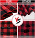 OurWarm Christmas Tablecloth Rectangle 60 x 84, Buffalo Plaid Tablecloth Rectangle, 100% Cotton Waterproof Black and Red Checkered Tablecloth for Dining Table, Buffet Party, and Christmas Table Decor