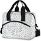 Grey Blue Leaves Lunch Bag with Shoulder Strap for Women Men Insulated Lunch Box Tote Bags Water-resistant Cooler Bag for Office Work Picnic Beach (11x7x9 Inch)
