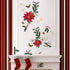 ufengke Christmas Poinsettia Flower Wall Stickers Butterflies Window Clings Decal for Showcase Home Decor Merry Christmas Decoration