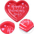 Aneco 50 Pieces Valentine's Day Paper Plates Party Plates Dinnerware Plates Party Supplies for Valentine's Day Party