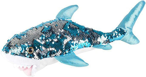 Adventure Planet Reversible Mermaid Sequins Great White Shark 10" Plush