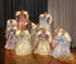 Christmas Tree Topper Angels with Remote Control Timer Light up Tree Topers Decorations,12-Inch Angel for Holiday Ornament or Home Decor,Pink