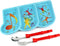 KidsFunwares Me Time Musical Dinnerware Meal Set - Includes Spoon and Fork Which Are Functional Flutes