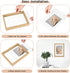 MUYE 5x7 Floating Frame Set of 2,Double Glass Rustic Photo Frame for Wall Hanging or Tabletop Standing,Also Display 4x6 or 3x5 Photo for Floating Effect,Natural Wood