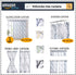 FMFUNCTEX Yellow White Blackout Curtain Panel for Bedroom Modern Tree Branch Print Curtain for Living Room Extra Long 108" Hotel Window Drapes 1pc Grommet Top