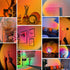 Sunset Lamp Projection 12 Colors in 1 Light 360 Degree Remote Control Brightness Adjustable Rainbow Sunset Sun 12 Effect for Photo Video Bedrooms Vlog Home Party