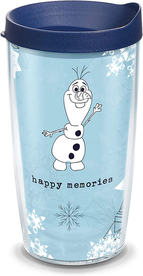 Tervis Disney Frozen 2 Olaf Insulated Travel Tumbler & Lid, 16 oz, Clear