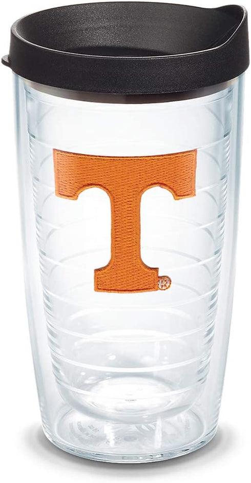 Tervis Made in USA Double Walled University of Tennessee Volunteers Insulated Tumbler Cup Keeps Drinks Cold & Hot, 16oz, Primary Logo