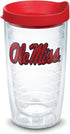 Tervis Made in USA Double Walled Ole Miss University of Mississippi Rebels Insulated Tumbler Cup Keeps Drinks Cold & Hot, 16oz, Primary Logo