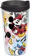 Tervis Disney - Classic Characters Tumbler with Wrap and Black Lid 16oz, Clear