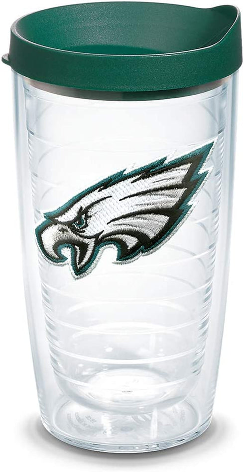 Tervis Made in USA Double Walled NFL Philadelphia Eagles Insulated Tumbler Cup Keeps Drinks Cold & Hot, 16oz, Primary Logo