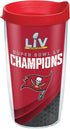 Tervis Made in USA Double Walled NFL Tampa Bay Buccaneers Insulated Tumbler Cup Keeps Drinks Cold & Hot, 16oz, Super Bowl 55