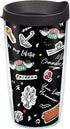 Tervis Friends-Collage Made in USA Double Walled Insulated Tumbler, 16 oz, Classic