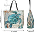 Canvas Tote Bag Large Women Reusable Beach Bags Shoulder Bag Handbag Waterproof for Travel Grocery Shopping
