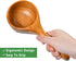 Aemygo 2 Pack Bath Salt Wood Scoops, 9 Inch Multipurpose Wooden Kitchen Scoop Ladle with Long Handle, Water Wooden Scoop for Cooking Bath Salt Rice Beans Soup Flour, Gift for Christmas Birthdays