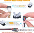 LED Light Strip Connectors Kit Includes 32.8Ft 4 Pin Extension Cable,Corner Connector,T Shape Connector,Strip to Strip Jumper,Strip to Wire Quick Connector,Mounting Clips for 5050 RGB LED Strip Light