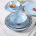 Melamine Dinnerware Sets, 12 PCS Dishwasher Safe 100% Melamine Dinner Plates, Dishes, and Bowls Set for Indoor and Outdoor Use