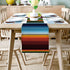 TrendyChic Mexican Serape Table Runner 13x70Inches Burlap Linen Tablerunner Easy to Clean Farmhouse Kitchen Table Runners for Patios Family Dinner Office Table Colorful Stripes