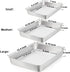 TeamFar Lasagna Pan Set of 3, 12…–? & 10¼? & 9…–?, Rectangular Cake Pan Deep Baking Sheet Pans Stainless Steel for Lasagna Cake Brownie, Healthy & Heavy Duty, Sturdy & Dishwasher Safe