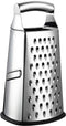 Spring Chef Box Grater, Stainless Steel with 4 Sides, Best for Parmesan Cheese, Vegetables, Ginger, Large Size