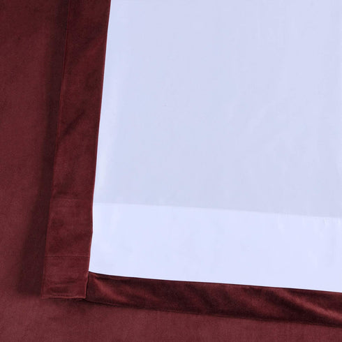 HPD Half Price Drapes VPYC Heritage Plush Velvet Curtain (1 Panel), 50 X 108, Dark Merlot