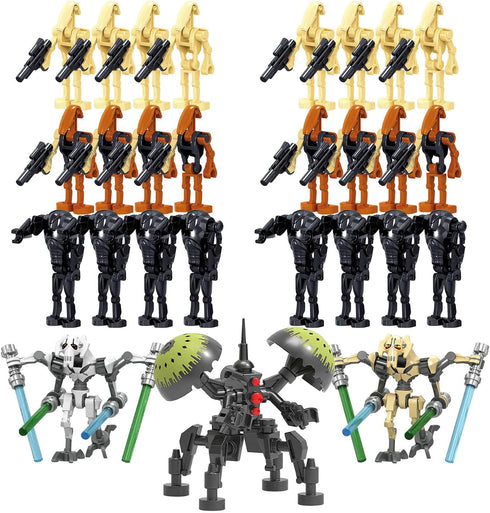strawjoy Battle Droids 27 Pack Building Sets, Space Wars Clone Army Collectible Action Figure Toys Gifts Packing Box 180 PCS