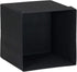 Household Essentials 86-1 Foldable Fabric Storage Bins | Set of 6 Cubby Cubes with Flap Handle, Black