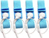 Adjustable Estim Wrist Strap Components 4pcs Blue Stim Loops 4pcs White Wires